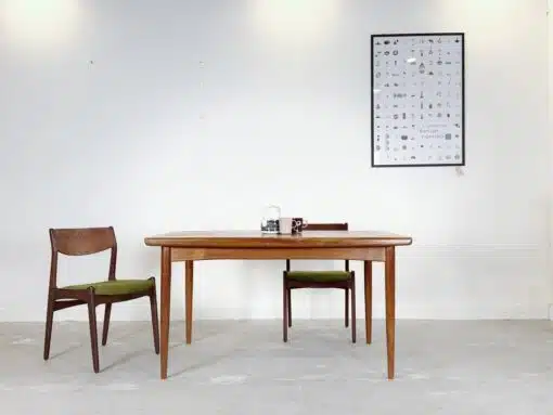 北歐老件Skovby柚木延伸餐桌