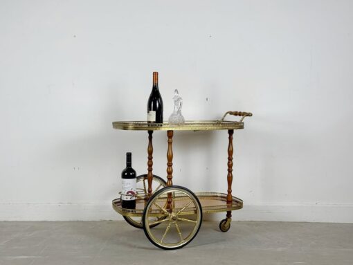 義大利老件餐酒推車